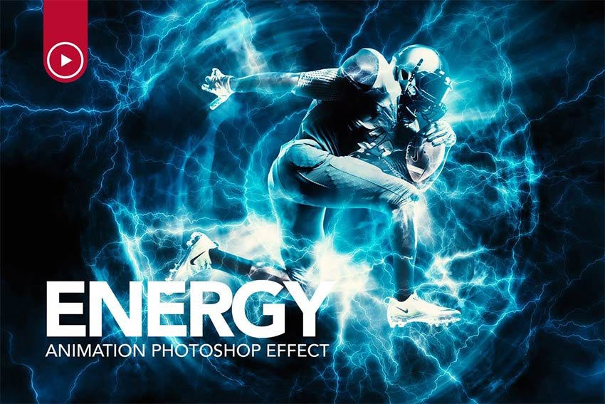 Hoạt ảnh năng lượng Photoshop Action