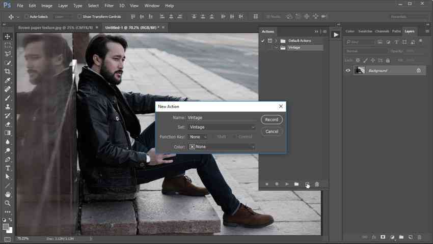 Create a New Action in Photoshop