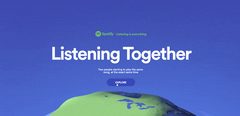 Cùng lắng nghe bởi Spotify - Thiết kế trang web tuyệt vời vào năm 2021