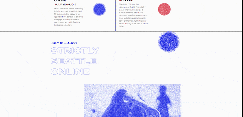 Summer Velocity - Ví dụ về thiết kế web tuyệt vời với hình ảnh bị méo và nhiễu