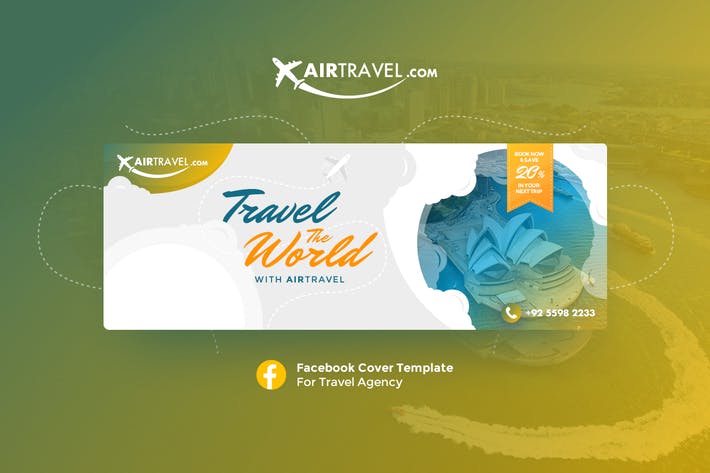100pic airtravel facebook cover template 3C5Y2WG 92
