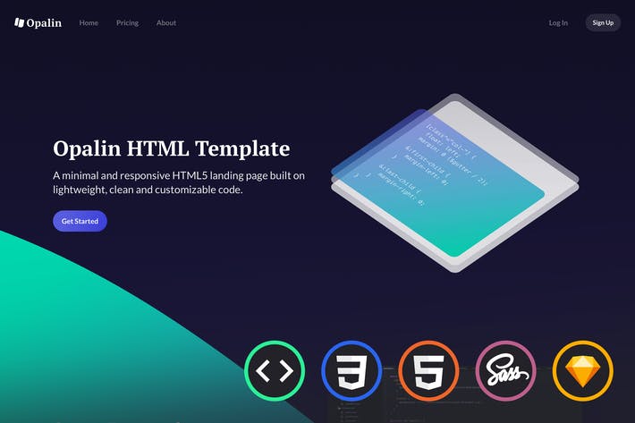 100pic opalin startup html template H3FYKN pajwBEKW 04 21