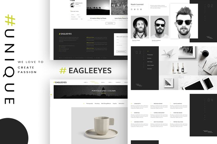 100pic eagleeyes creative multipages and one page html5 ZTHAFW 09VLRDAj 10 10