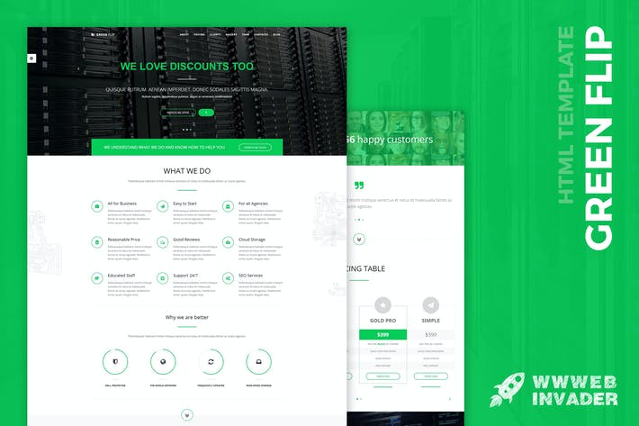 100pic green flip one page theme bootstrap ADGyGRlB NN69H8 2014 07 03